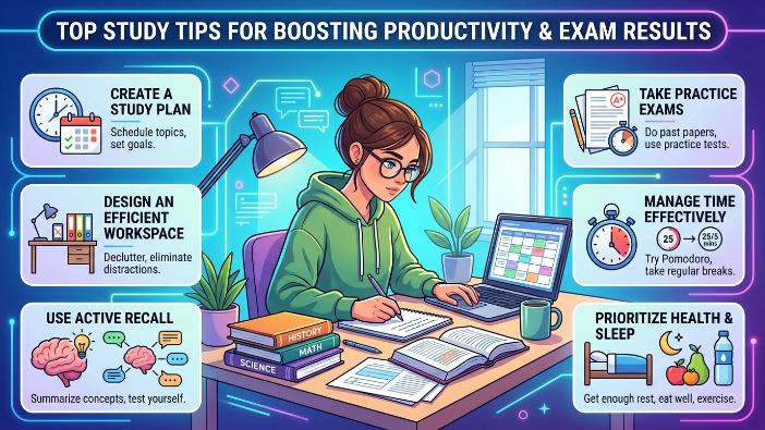 Top Study Tips for Students to Boost Productivity and Exam Results